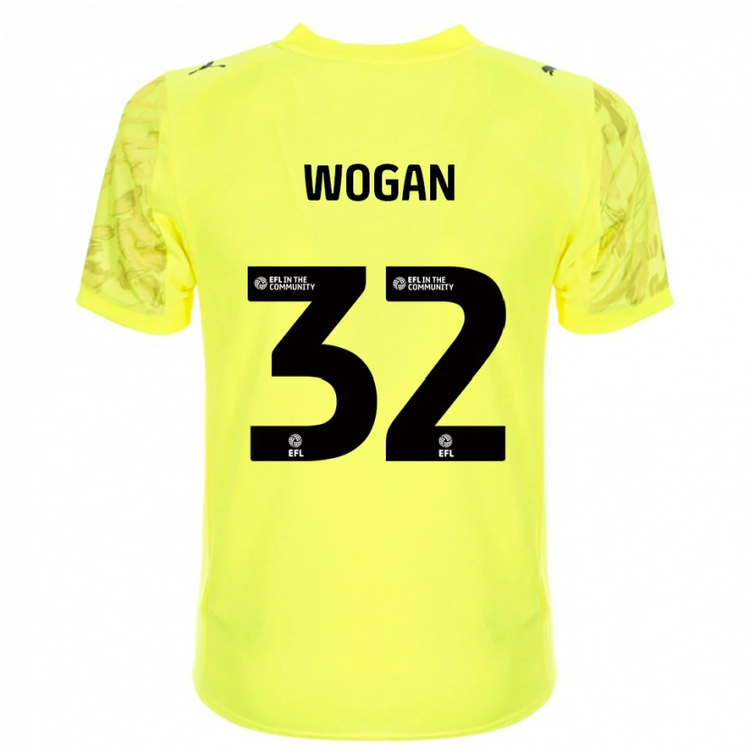 Danxen Homme Andrew Wogan #32 Maillot de Gardien Noir Jaune 2025/26 T-shirt