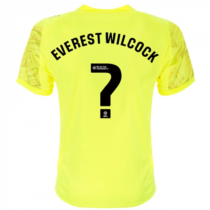 Danxen Homme Tom Everest Wilcock #0 Maillot de Gardien Noir Jaune 2025/26 T-shirt