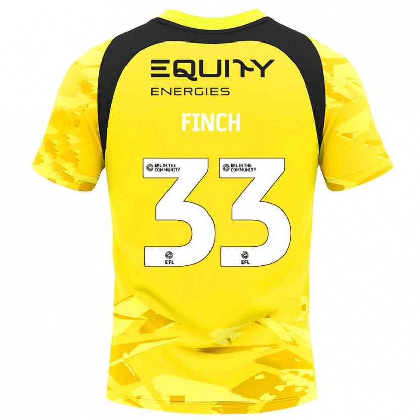 Danxen Homme Tom Finch #33 Maillot de Gardien Gris Foncé Jaune Clair 2025/26 T-shirt