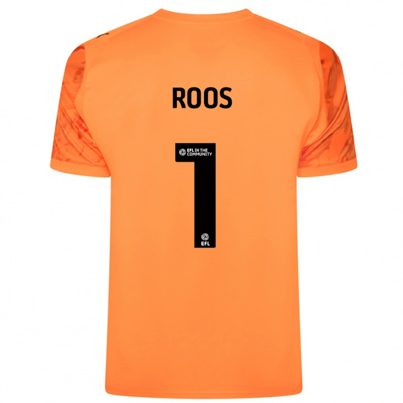 Danxen Homme Kelle Roos #1 Maillot de Gardien Noir Orange 2025/26 T-shirt