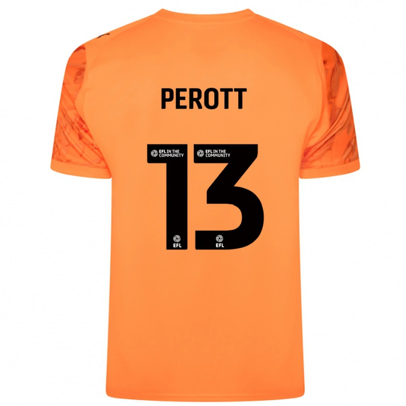 Danxen Homme Milai Perott #13 Maillot de Gardien Noir Orange 2025/26 T-shirt