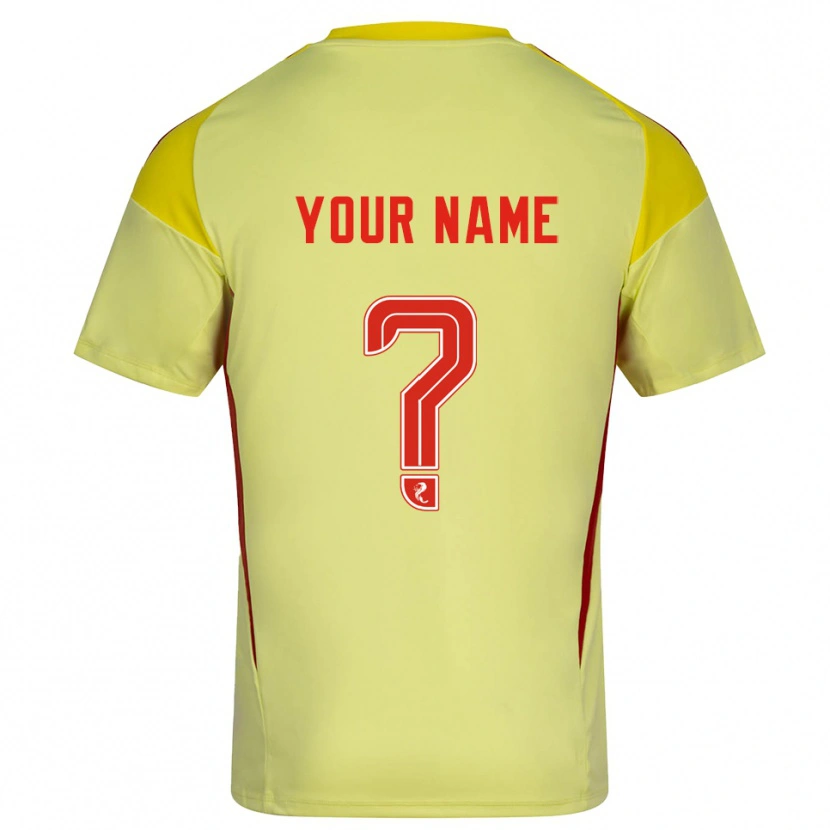 Danxen Homme Aberdeen Maillot de Gardien Rouge Jaune 2025/26 T-shirt