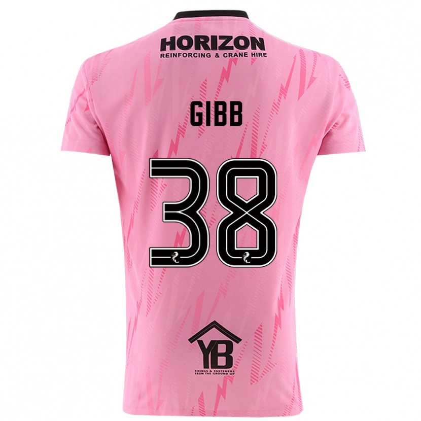 Danxen Homme Thomas Gibb #38 Maillot de Gardien Noir Rose 2025/26 T-shirt