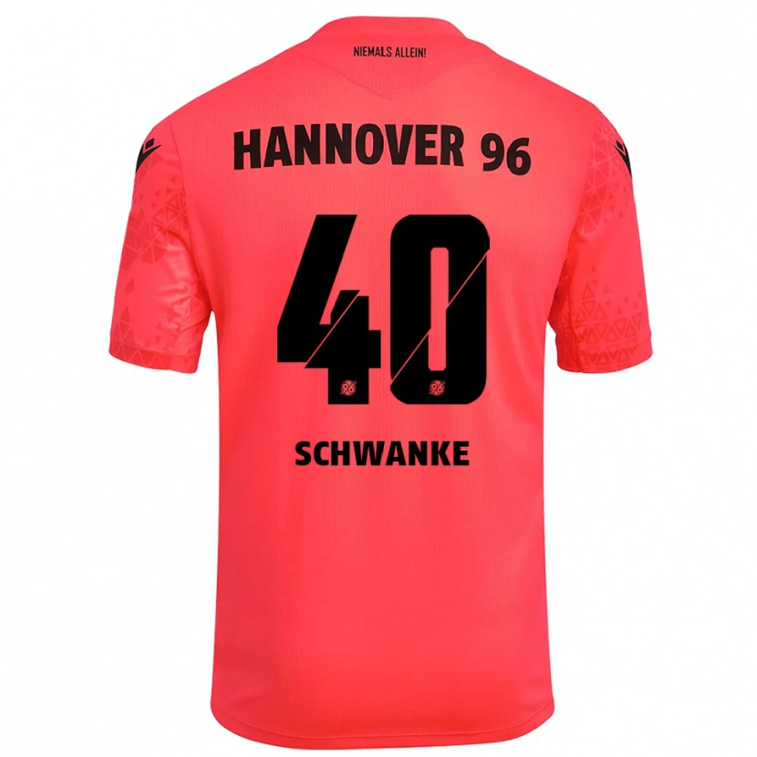 Danxen Homme Jonas Schwanke #40 Maillot de Gardien Rouge Noir 2025/26 T-shirt
