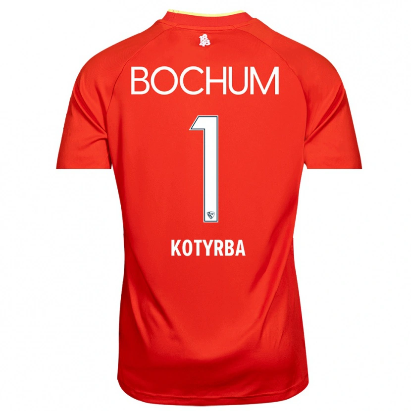Danxen Homme Finn Kotyrba #1 Maillot de Gardien Rouge Blanc 2025/26 T-shirt
