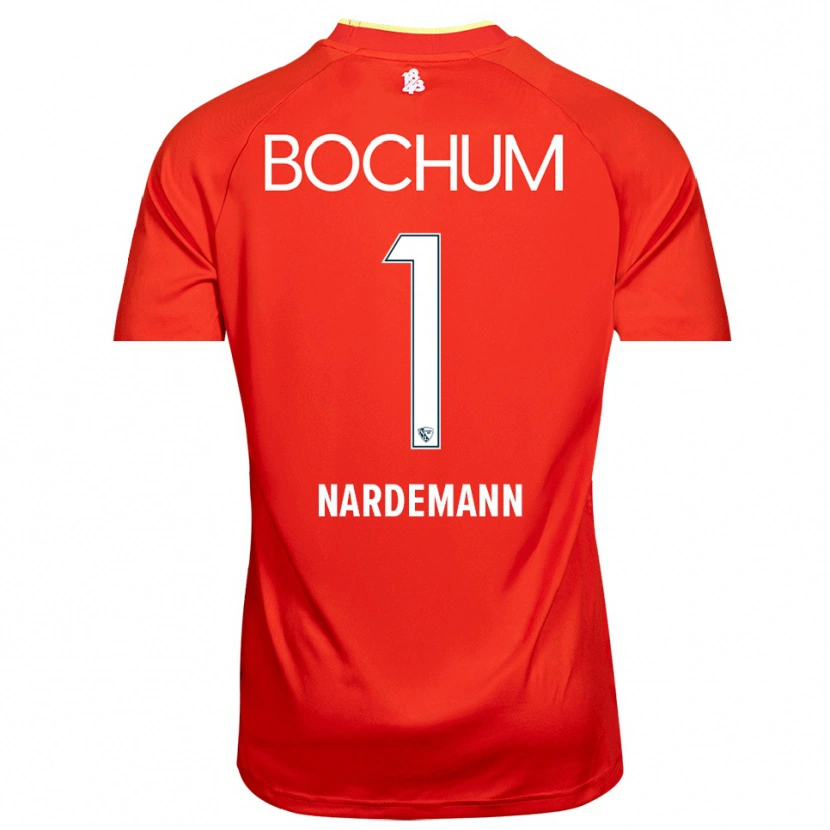 Danxen Homme Kari Närdemann #1 Maillot de Gardien Rouge Blanc 2025/26 T-shirt