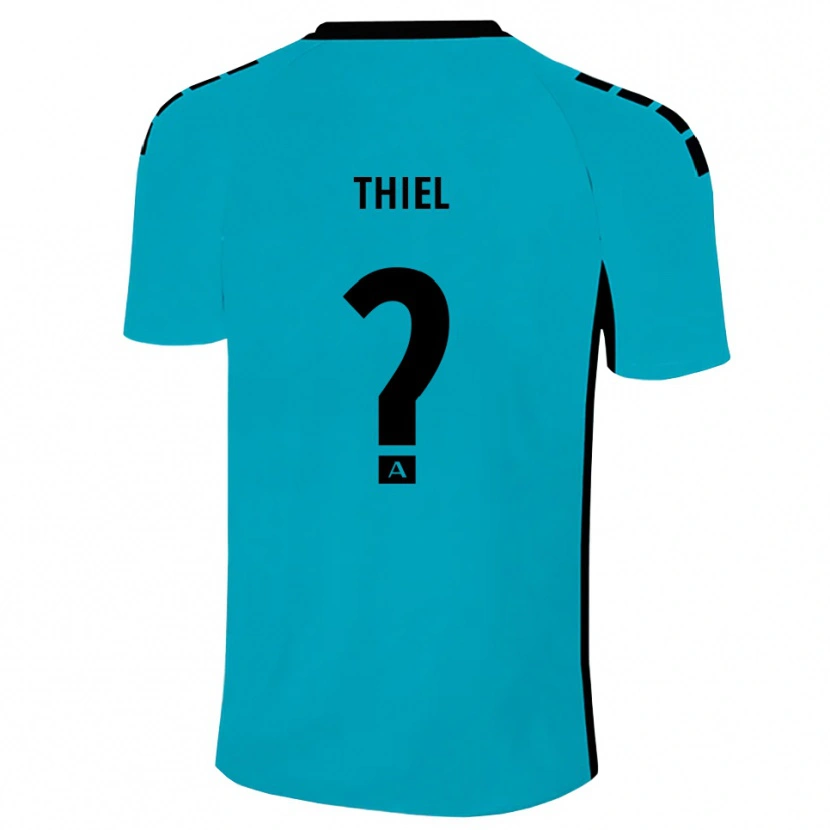 Danxen Homme David Thiel #0 Maillot de Gardien Cyan 2025/26 T-shirt