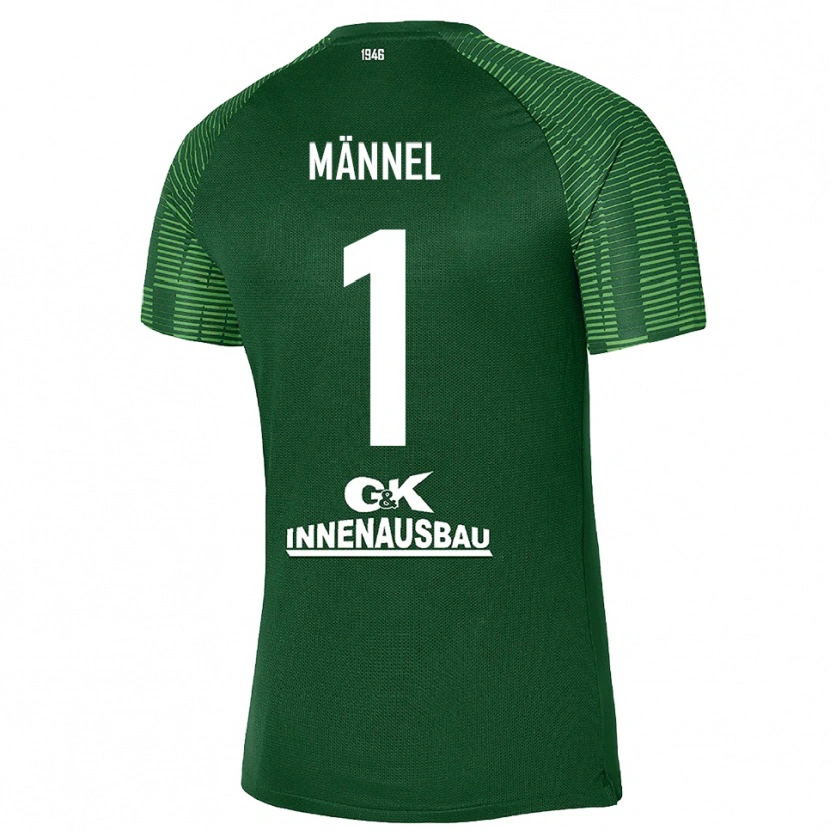 Danxen Homme Martin Männel #1 Maillot de Gardien Vert Foncé Noir 2025/26 T-shirt