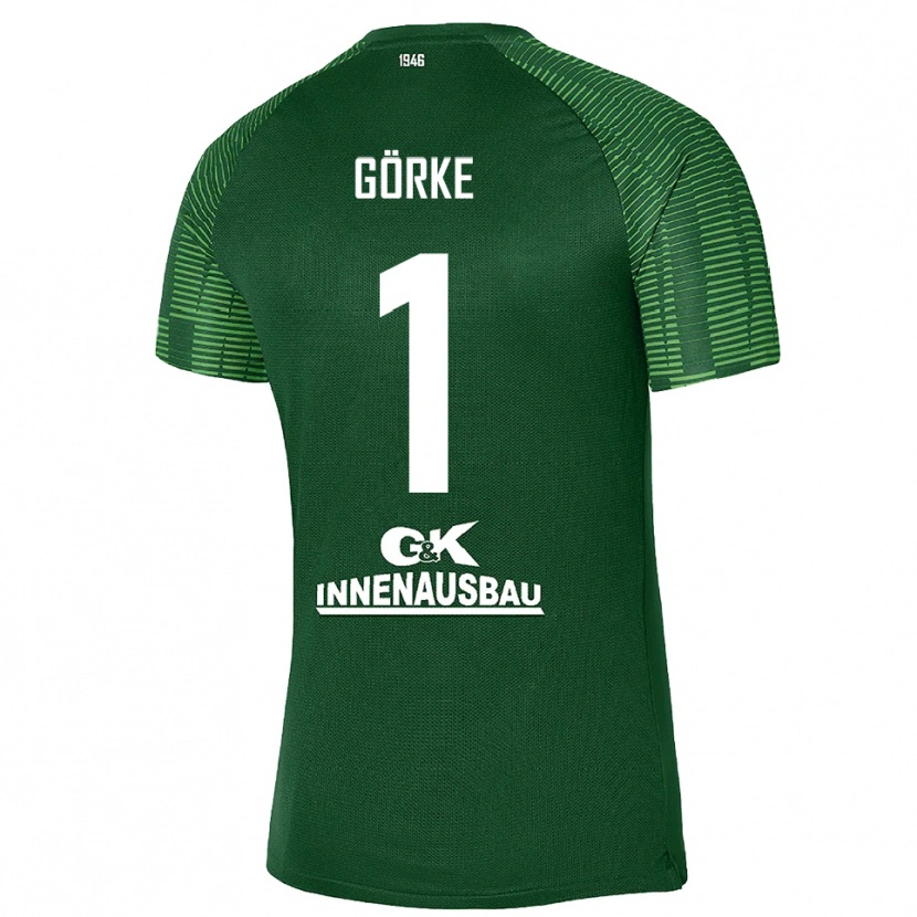 Danxen Homme Arthur Görke #1 Maillot de Gardien Vert Foncé Noir 2025/26 T-shirt