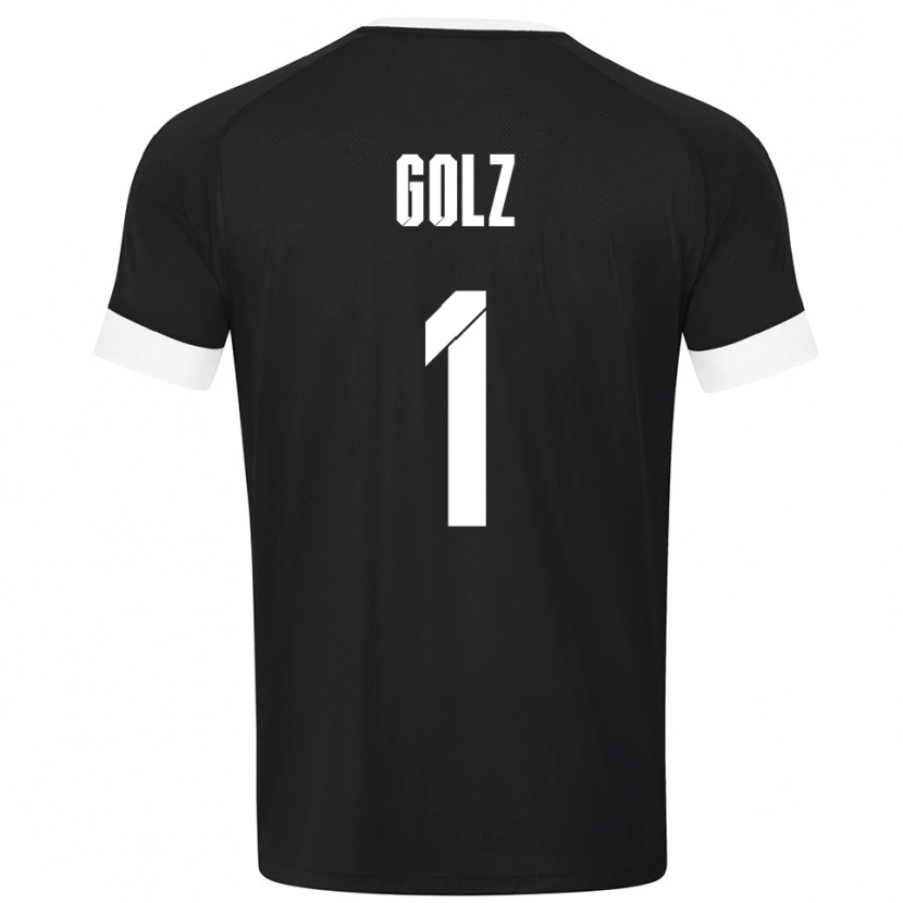 Danxen Homme Jakob Golz #1 Maillot de Gardien Blanc Noir 2025/26 T-shirt