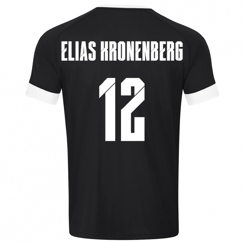 Danxen Homme Sebastian Elias Kronenberg #12 Maillot de Gardien Blanc Noir 2025/26 T-shirt