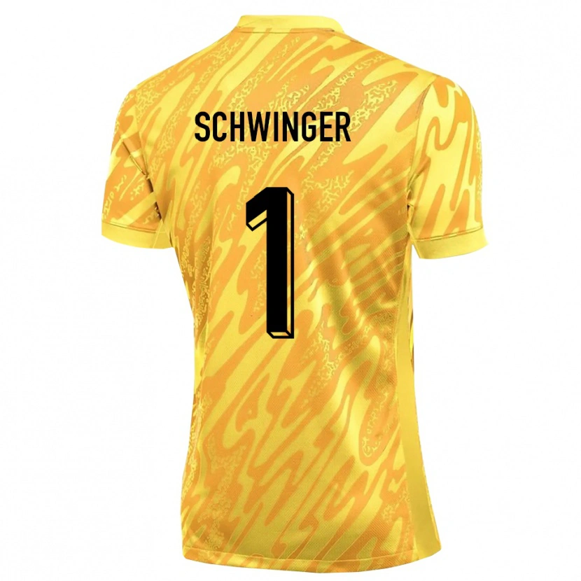 Danxen Homme Holm Schwinger #1 Maillot de Gardien Jaune Orange 2025/26 T-shirt