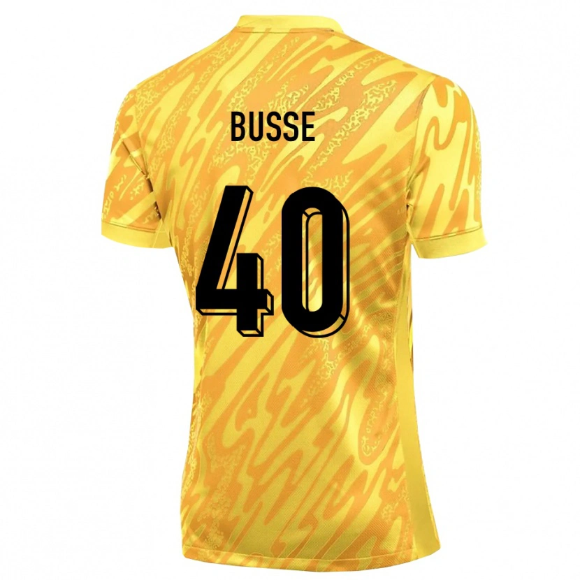 Danxen Homme Jonah Busse #40 Maillot de Gardien Jaune Orange 2025/26 T-shirt
