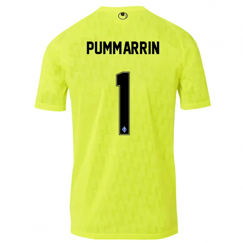 Danxen Homme Kritsana Pummarrin #1 Maillot de Gardien Jaune Noir 2025/26 T-shirt