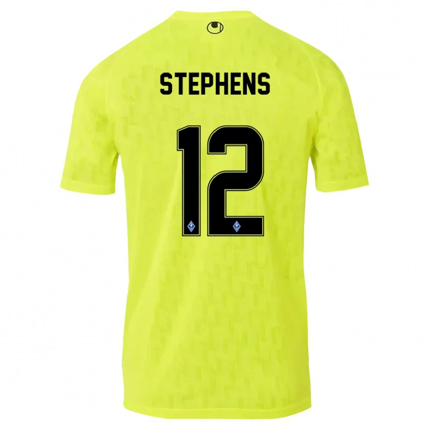 Danxen Homme Kaden Stephens #12 Maillot de Gardien Jaune Noir 2025/26 T-shirt