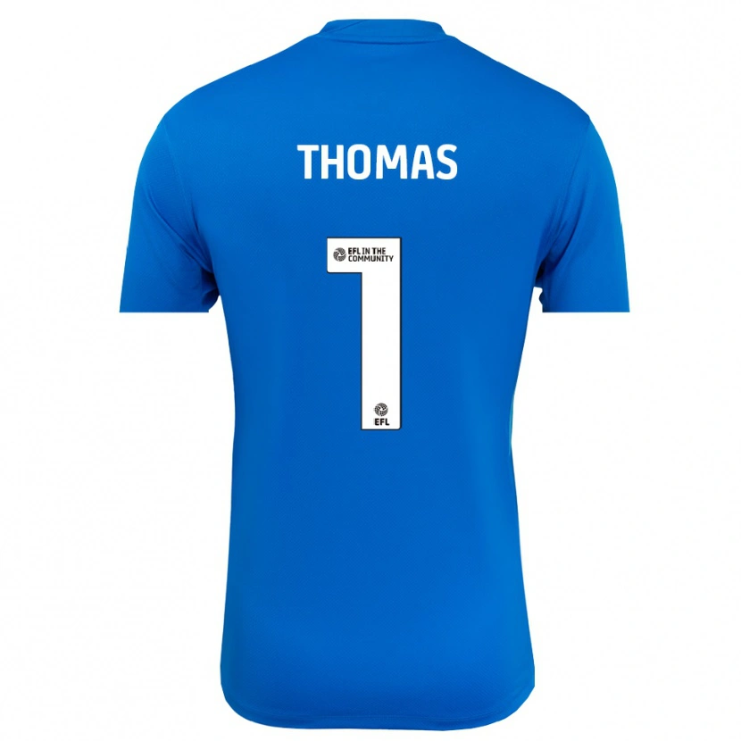 Danxen Homme Lucy Thomas #1 Maillot de Gardien Bleu Blanc 2025/26 T-shirt