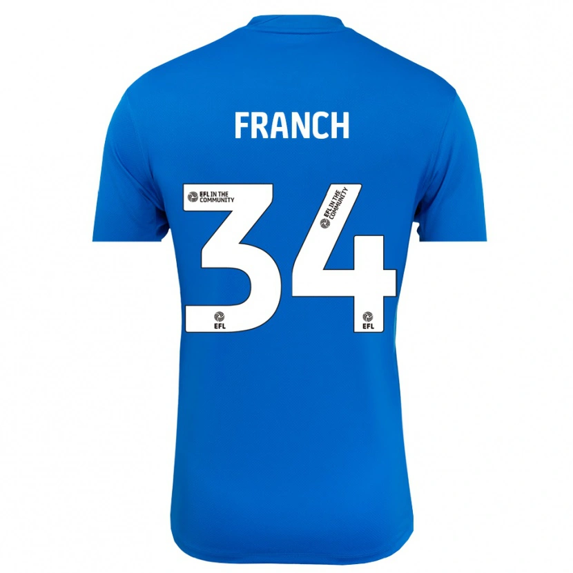 Danxen Homme Adrianna Franch #34 Maillot de Gardien Bleu Blanc 2025/26 T-shirt