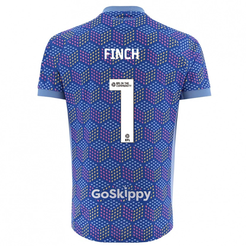 Danxen Homme Isaac Finch #1 Maillot de Gardien Bleu Noir 2025/26 T-shirt