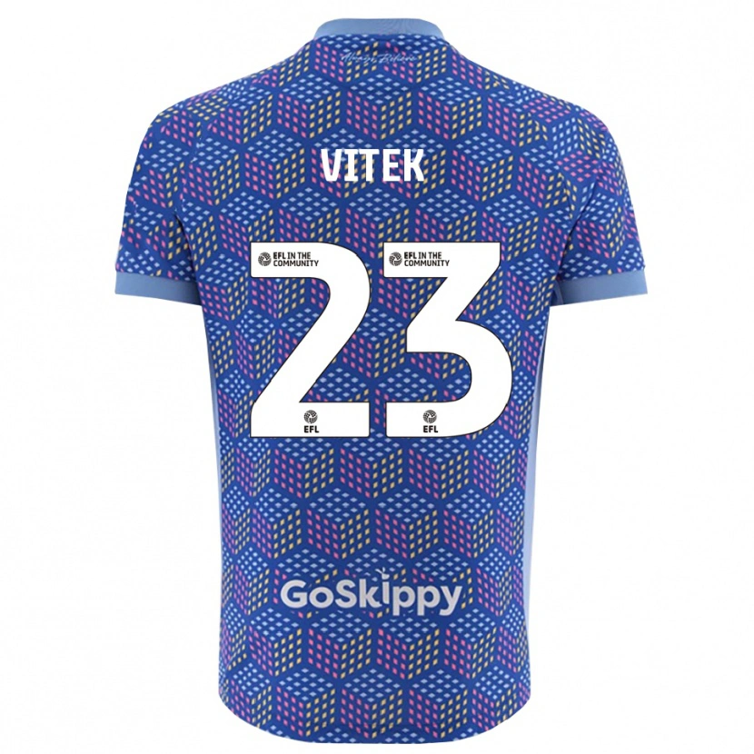 Danxen Homme Radek Vítek #23 Maillot de Gardien Bleu Noir 2025/26 T-shirt