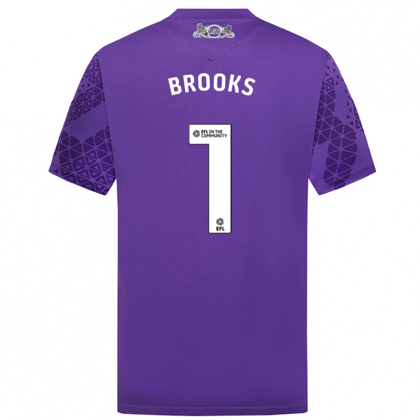 Danxen Homme Alexandra Brooks #1 Maillot de Gardien Blanc Violet 2025/26 T-shirt