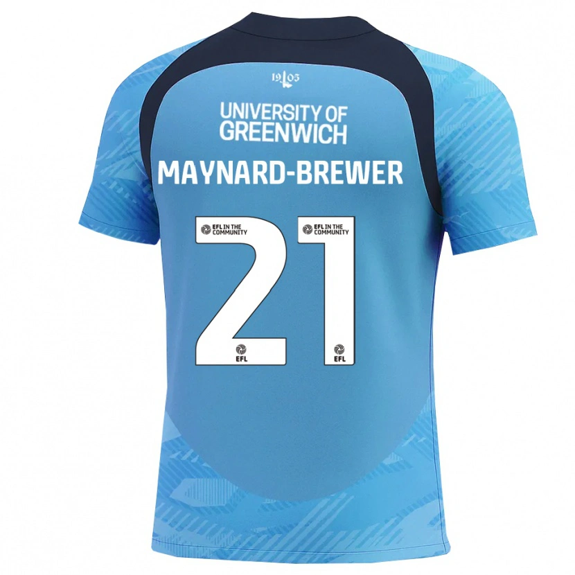 Danxen Homme Ashley Maynard-Brewer #21 Maillot de Gardien Blanc Bleu 2025/26 T-shirt