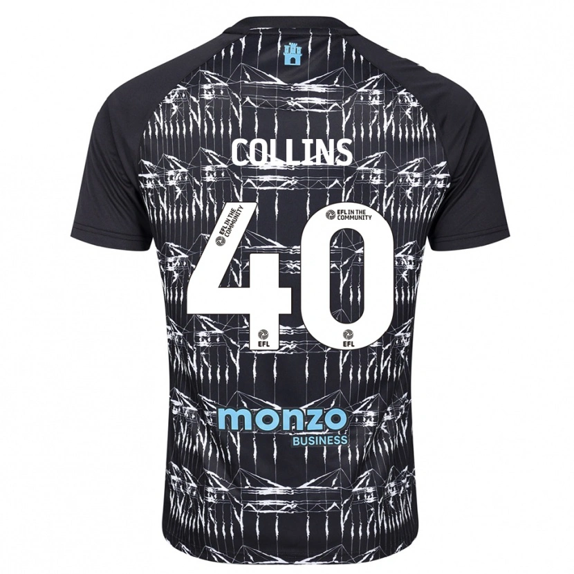 Danxen Homme Brad Collins #40 Maillot de Gardien Bleu Noir 2025/26 T-shirt