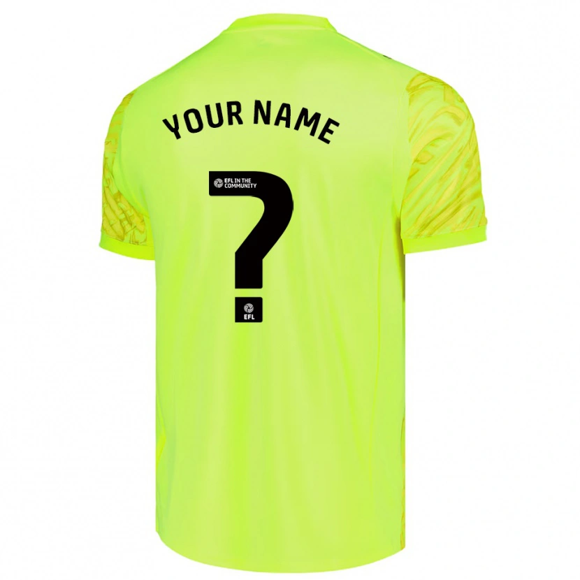 Danxen Homme Derby County Maillot de Gardien Vert Fluorescent 2025/26 T-shirt