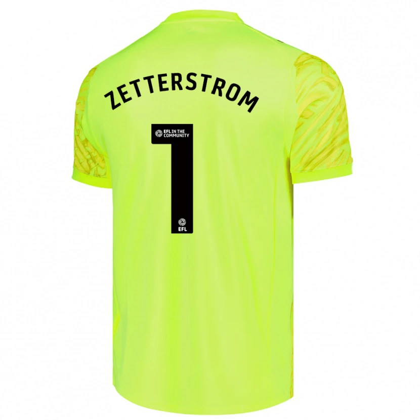 Danxen Homme Jacob Widell Zetterström #1 Maillot de Gardien Vert Fluorescent 2025/26 T-shirt