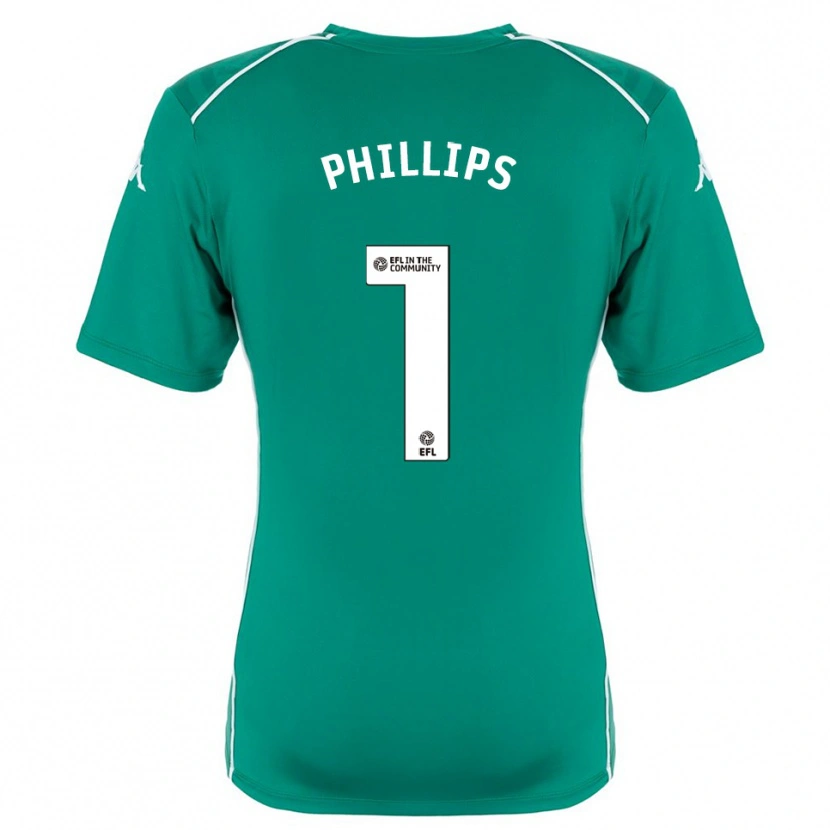 Danxen Homme Dillon Phillips #1 Maillot de Gardien Blanc Vert 2025/26 T-shirt