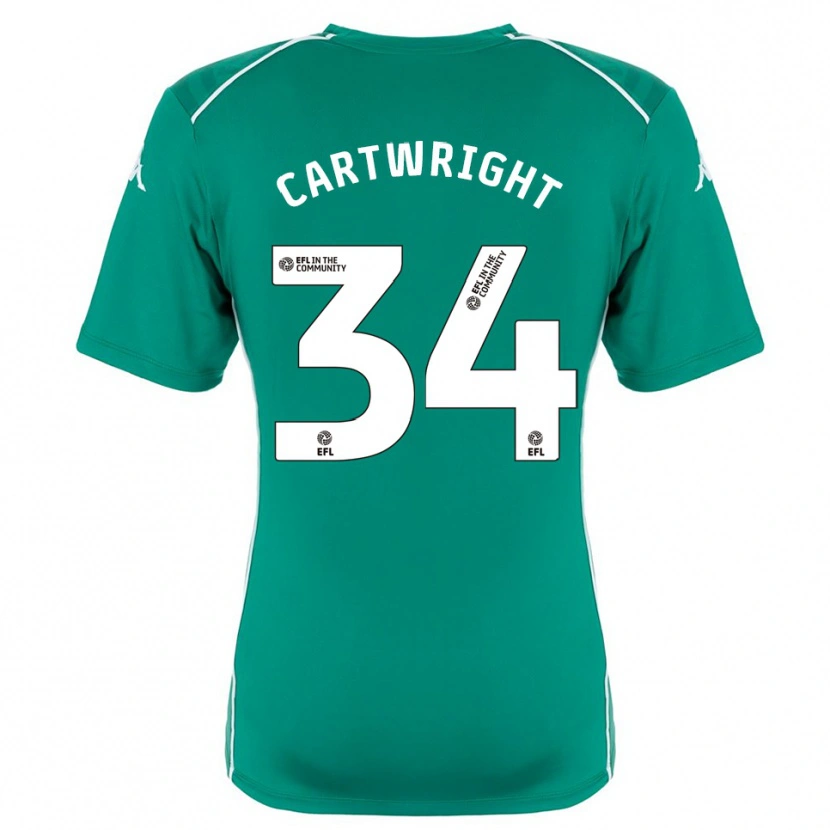 Danxen Homme Harvey Cartwright #34 Maillot de Gardien Blanc Vert 2025/26 T-shirt