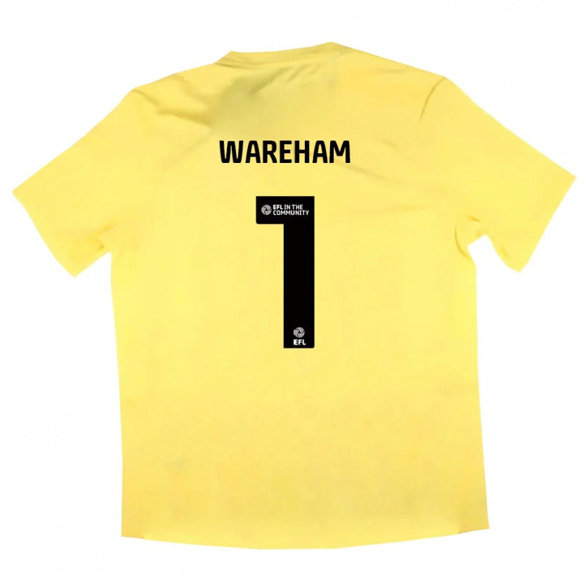 Danxen Homme Laura Wareham #1 Maillot de Gardien Noir Jaune 2025/26 T-shirt