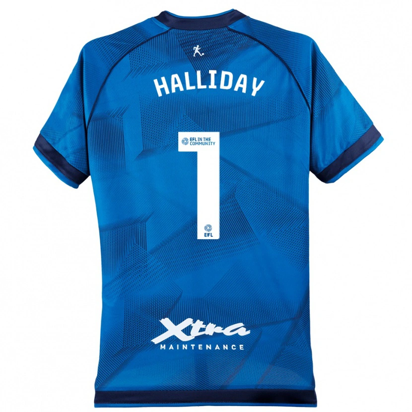 Danxen Homme Joel Halliday #1 Maillot de Gardien Blanc Bleu 2025/26 T-shirt