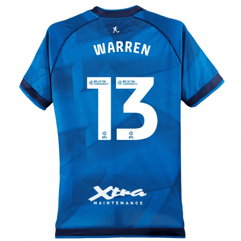 Danxen Homme Charlie Warren #13 Maillot de Gardien Blanc Bleu 2025/26 T-shirt