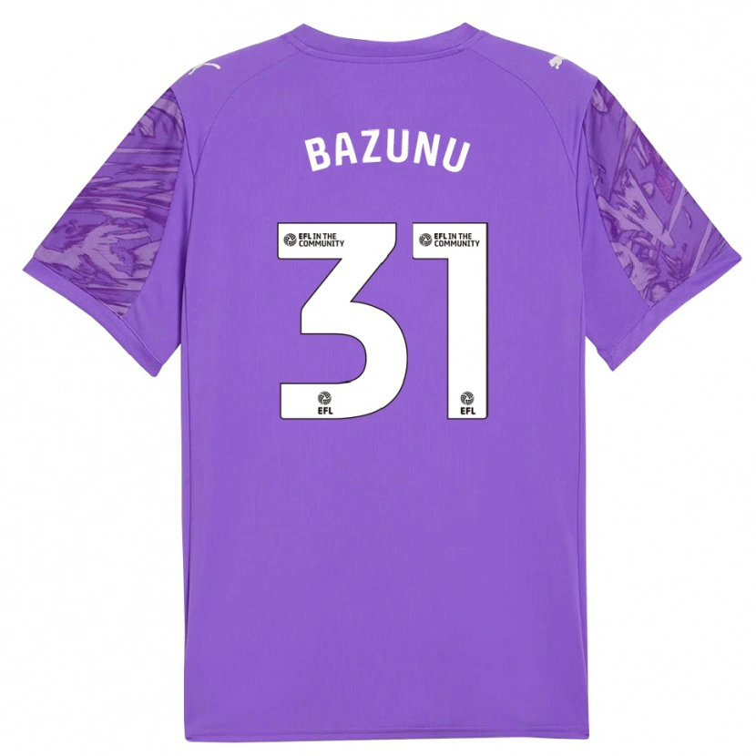 Danxen Homme Gavin Bazunu #31 Maillot de Gardien Blanc Violet 2025/26 T-shirt