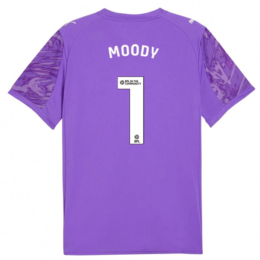 Danxen Homme Dylan Moody #1 Maillot de Gardien Blanc Violet 2025/26 T-shirt