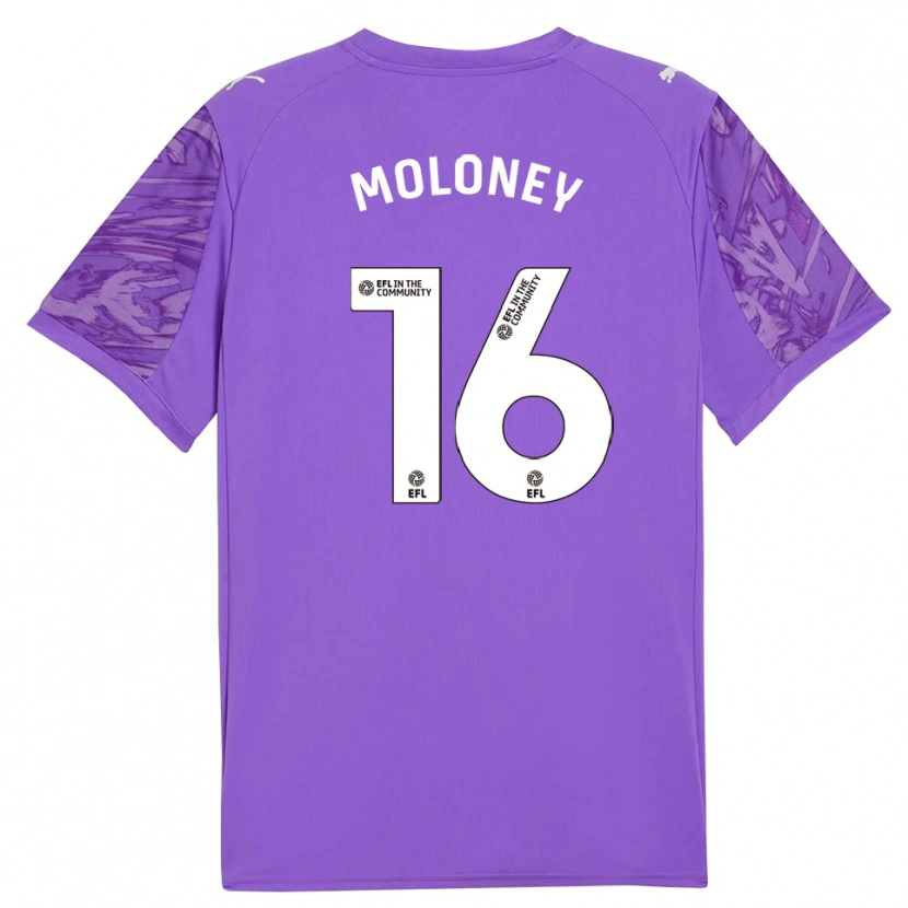 Danxen Homme George Moloney #16 Maillot de Gardien Blanc Violet 2025/26 T-shirt