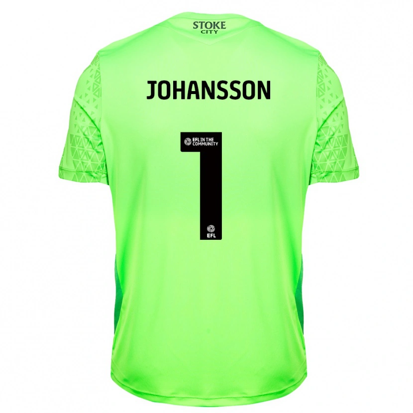 Danxen Homme Viktor Johansson #1 Maillot de Gardien Blanc Vert 2025/26 T-shirt