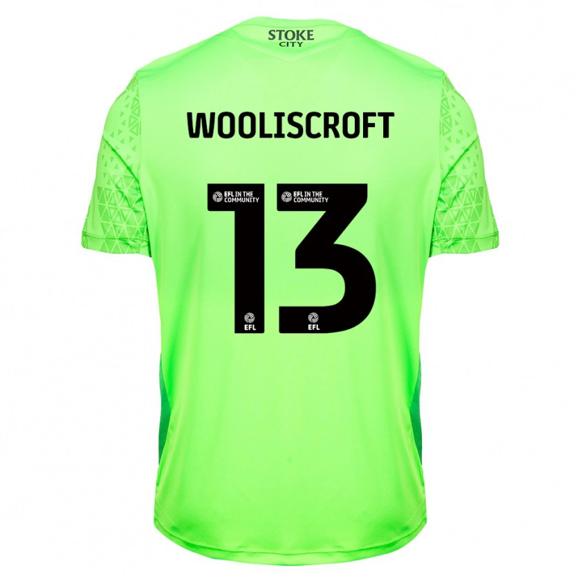 Danxen Homme Morgan Wooliscroft #13 Maillot de Gardien Blanc Vert 2025/26 T-shirt