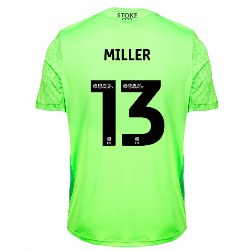 Danxen Homme Tom Miller #13 Maillot de Gardien Blanc Vert 2025/26 T-shirt