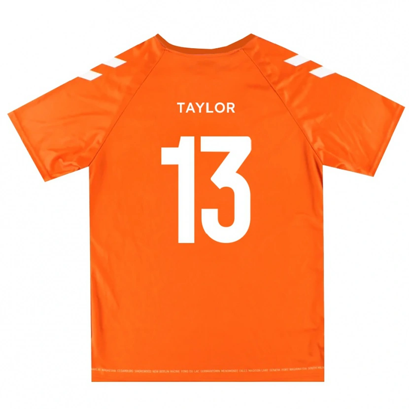 Danxen Homme Sam Taylor #13 Maillot de Gardien Blanc Orange 2025/26 T-shirt
