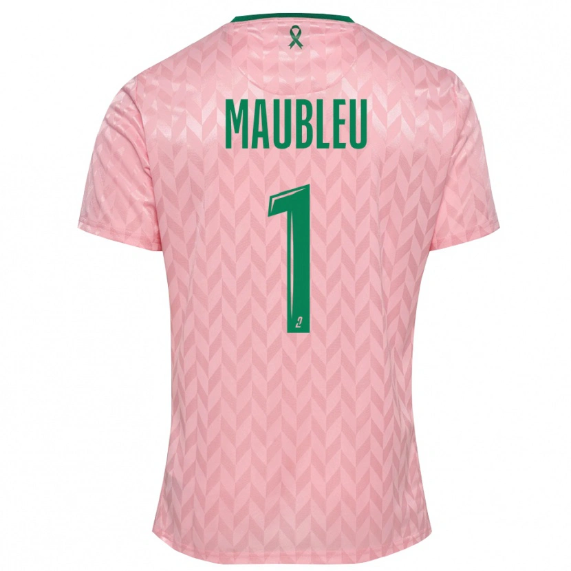 Danxen Homme Brice Maubleu #1 Maillot de Gardien Vert Rose 2025/26 T-shirt