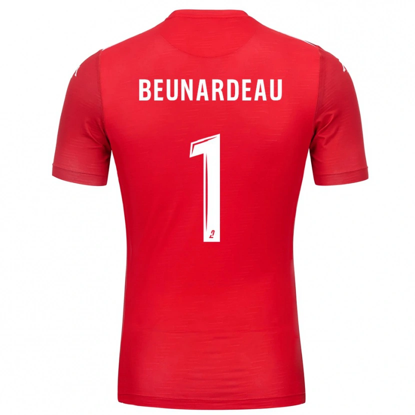 Danxen Homme Quentin Beunardeau #1 Maillot de Gardien Blanc Rouge 2025/26 T-shirt