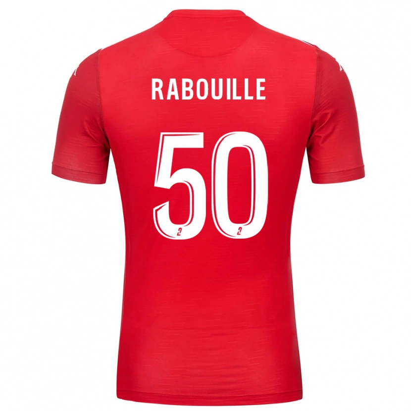 Danxen Homme Valentin Rabouille #50 Maillot de Gardien Blanc Rouge 2025/26 T-shirt