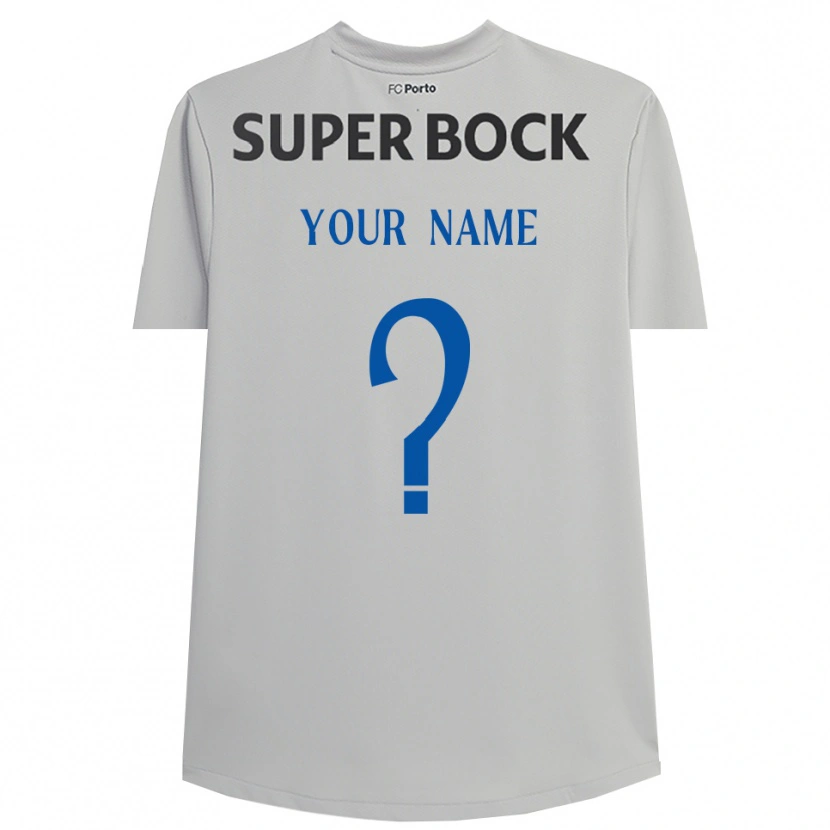 Danxen Homme FC Porto Maillot de Gardien Gris Clair Noir 2025/26 T-shirt