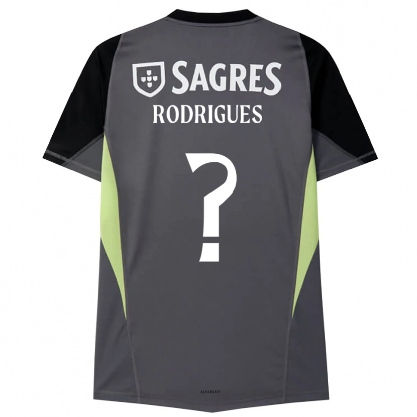 Danxen Homme Miguel Rodrigues #0 Maillot de Gardien Gris Foncé Noir 2025/26 T-shirt