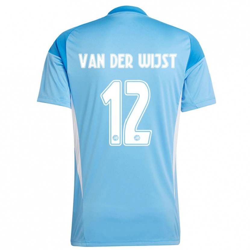Danxen Homme Giovanni van der Wijst #12 Maillot de Gardien Bleu Clair Blanc 2025/26 T-shirt