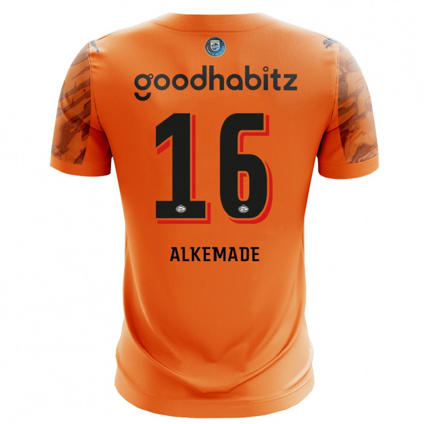 Danxen Homme Lisan Alkemade #16 Maillot de Gardien Orange Noir 2025/26 T-shirt