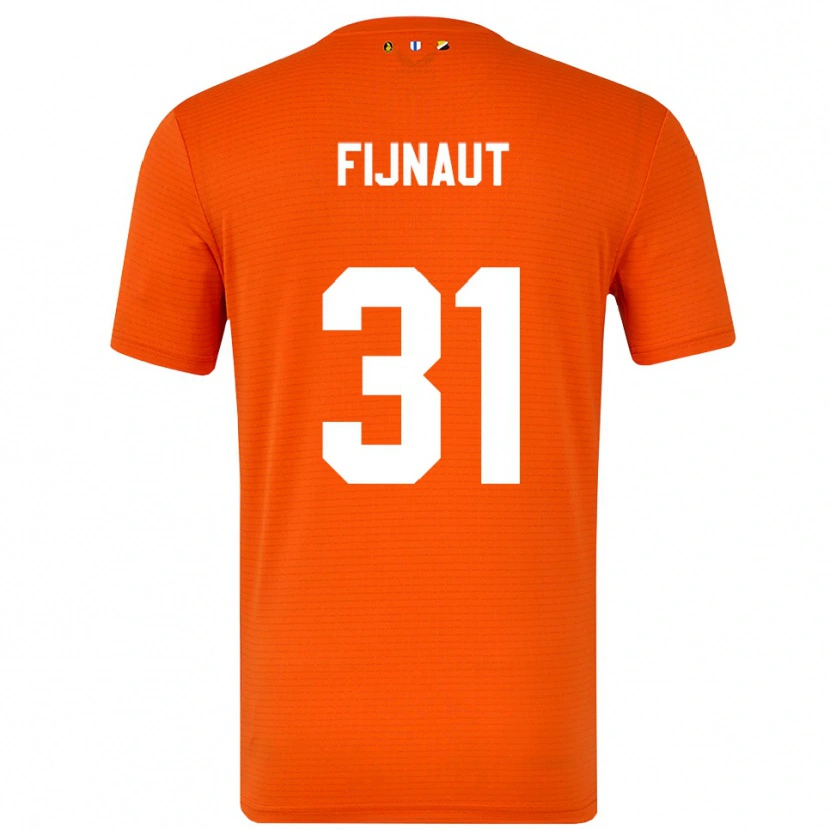 Danxen Homme Lucas Fijnaut #31 Maillot de Gardien Orange Noir 2025/26 T-shirt