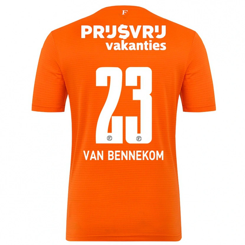 Danxen Homme Duron van Bennekom #23 Maillot de Gardien Orange Noir 2025/26 T-shirt