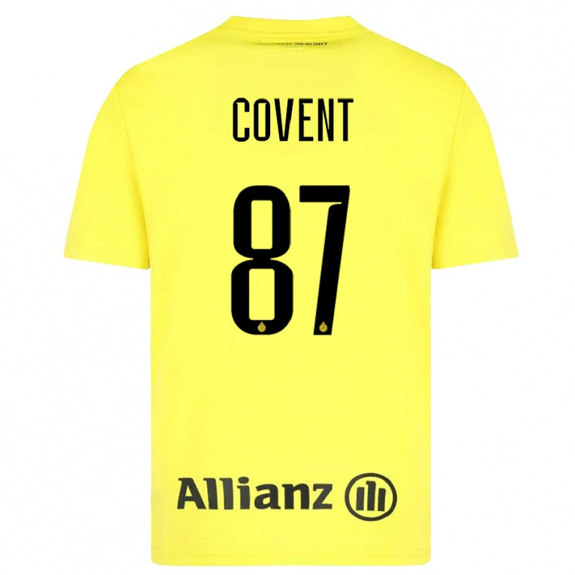 Danxen Homme Jorijn Covent #87 Maillot de Gardien Jaune Noir 2025/26 T-shirt